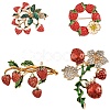 1Pc Alloy Fruit Brooches JEWB-YW0001-07-2