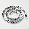 Electroplate Glass Beads Strands GR7X10MMY-S-3