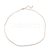 Brass Snake Chain Necklaces NJEW-K123-07RG-2