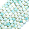 Natural Dyed White Jade Beads Strands G-K389-E16-01-1