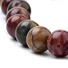 Natural Polychrome Jasper/Picasso Stone/Picasso Jasper Beads Strands G-S259-23-6mm-3