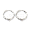 Tarnish Resistant 201 Stainless Steel Huggie Hoop Earring Findings STAS-P283-01H-P-1