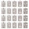 Nbeads 40Pcs 8 Style Tibetan Style Alloy Pendants FIND-NB0003-49-1