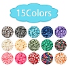 15 Colors Handmade Polymer Clay Beads Strands CLAY-YW0001-45-2