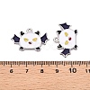 Halloween Theme Alloy Enamel Pendants ENAM-T020-08E-3