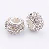 Grade A Rhinestone Big Hole European Beads for Charm Bracelets X-CPDL-H001-7-2