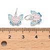 925 Sterling Silver Enamel Pink and Sky Blue Butterfly Charms STER-P071-08S-3