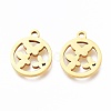Ion Plating(IP) 201 Stainless Steel Charms STAS-A047-15G-1