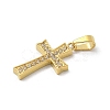Ion Plating(IP) 304 Stainless Steel Micro Pave Cubic Zirconia Pendants STAS-Z107-08G-04-2