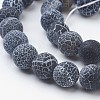 Natural Weathered Agate/Crackle Agate Beads Strands X-G-SR10MM-60-2