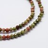 Natural Unakite Beads Strands G-K185-05-3