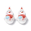 White Christmas Series Resin Cabochons CRES-Q006-02F-1