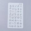 Plastic Reusable Drawing Painting Stencils Templates DIY-WH0047-06-1
