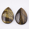 Natural Tiger Eye Pendants G-S336-72G-1