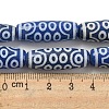 Blue Tibetan Style dZi Beads Strands TDZI-NH0001-B02-01-5