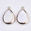 Natural Freshwater Shell Pendants X-SSHEL-R045-13-2