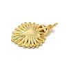 Brass Micro Pave Cubic Zirconia Pendants KK-N254-136D-G-2