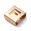 Ion Plating(IP) 304 Stainless Steel Square Slide Charms STAS-L132-08F-RG-2