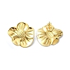 Ion Plating(IP) 304 Stainless Steel Stud Earrings STAS-L024-004G-01-1