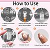 Stainless Steel DIY Nail Art Templates MRMJ-WH0092-102-7