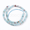 Natural White Jade Bead Strands G-R171-4x6mm-M-2