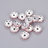 Brass Rhinestone Spacer Beads X-RB-A014-L12mm-27S-1