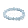 Dyed Natural Jade Beaded Stretch Bracelets BJEW-A117-C-13-2