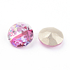 Pointed Back & Back Plated K9 Glass Rhinestone Cabochons X-RGLA-J012-10mm-209LS-2