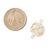 Glass Beaded Round Sphere Links PALLOY-MZ00874-07-2