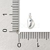 925 Sterling Silver Cubic Zirconia Moon Charms STER-R002-02S-04-3