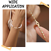 6 Sets Brass Micro Pave Cubic Zirconia Fold Over Clasps KK-CA0002-73-7