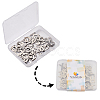 304 Stainless Steel Alphabet Letter Charms STAS-PH0019-70-8