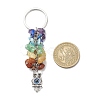 Chakra Natural Gemstone Chip Bead Keychain KEYC-JKC00415-02-3