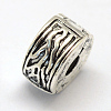 Alloy European Style Clasps PDLC-R001-08AS-2