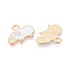 Alloy Enamel Pendants ENAM-R059-08A-RS-2
