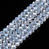 Electroplate Glass Beads Strands EGLA-A044-J4mm-B06-1
