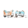 Transparent Spray Painted Glass Beads GLAA-I050-11C-3