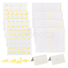 8 Sheets 4 Styles PVC Waterproof Self-Adhesive Sticker STIC-OC0001-13C-1