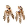 Alloy Rhinestone European Beads FIND-Q115-04G-1