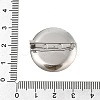 304 Stainless Steel Brooch Cabochon Settings X-STAS-E547-08H-P-4