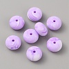 Rondelle Food Grade Eco-Friendly Silicone Beads SIL-TAC0010-04E-1