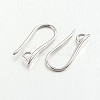 Brass Earring Hooks for Earring Designs KK-M142-02P-RS-1