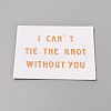 Rectangle Word Pattern Paper Cards DIY-WH0218-39-1