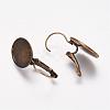 Brass Leverback Earring Findings KK-A025-AB-3
