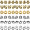 SUPERFINDINGS 48Pcs 6 Style Tibetan Style Alloy Pendants TIBEP-FH0001-19-1