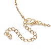 2Pcs 2 Colors 304 Stainless Steel Satellite Chain Bracelet Making AJEW-JB01300-4