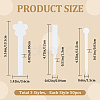 150Pcs 3 Styles Flower Round Perfume Paper Test Strips AJEW-CP0007-83-2