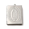 Tarnish Resistant 304 Stainless Steel Locket Pendants STAS-Q300-01B-P-1