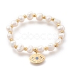 304 Stainless Steel Stretch Charm Bracelets BJEW-O181-08G-1-2