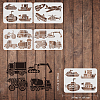 PET Hollow out Drawing Painting Stencils Sets for Kids Teen Boys Girls DIY-WH0172-442-2